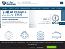 Tablet Screenshot of michellbearings.com